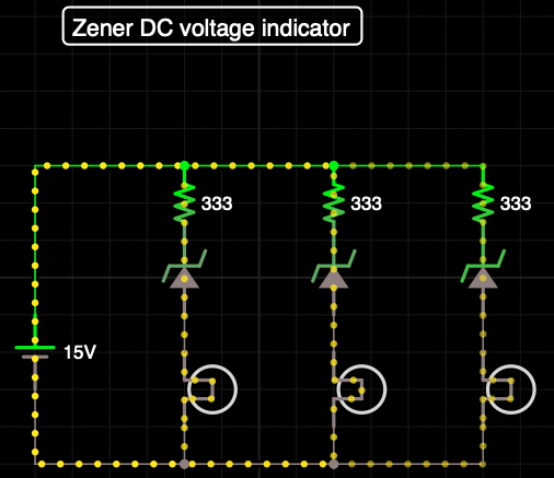 Zenor DC Voltage Indicator